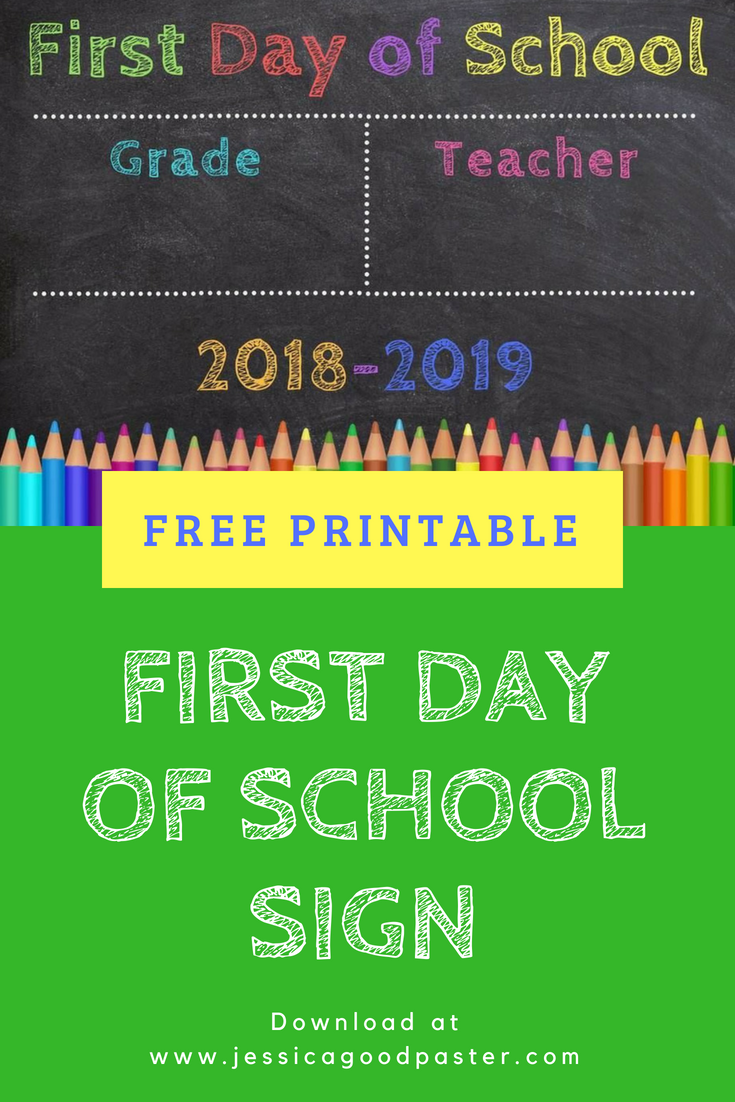 Free Printable Back-to-School Sign