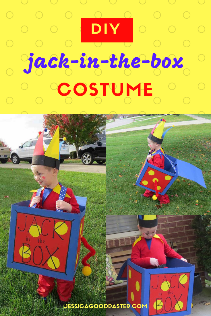 Jack in the Box Halloween Costume Head for Halloween Costume Kids