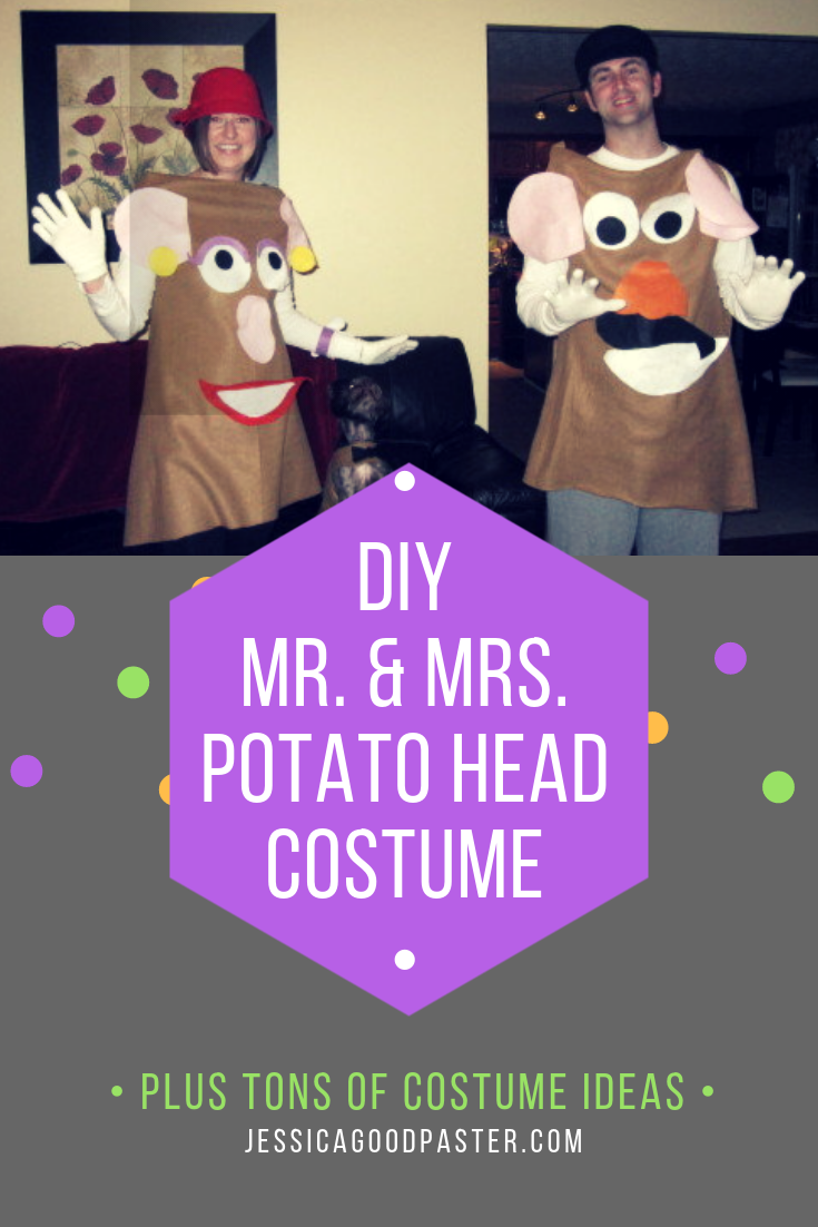 DIY Mr. and Mrs. Potato Head Couples Costume, jessicagoodpaster.com