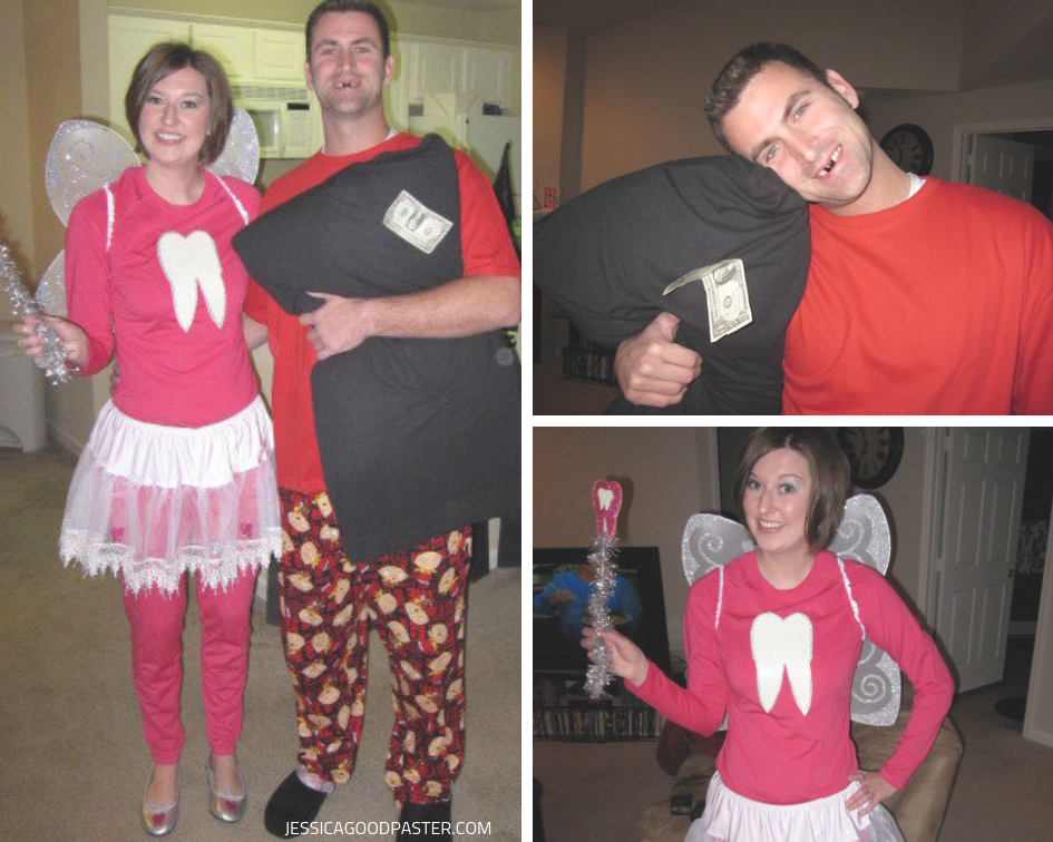 DIY Tooth fairy couples costume idea, Halloween costumes, jessicagoodpaster.com