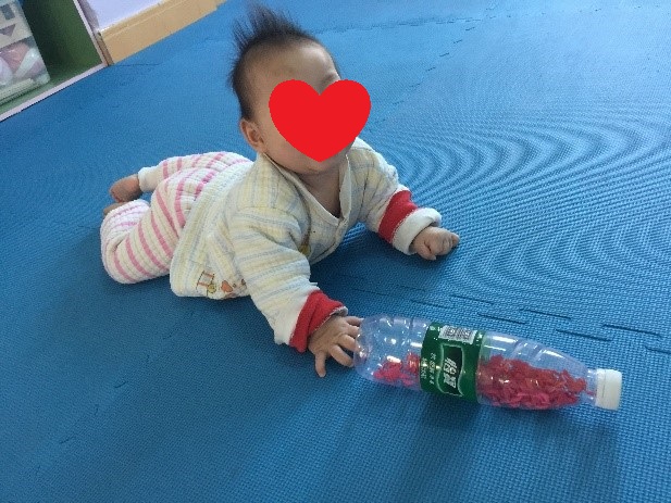 Baby girl at Chinese orphanage with cute hair