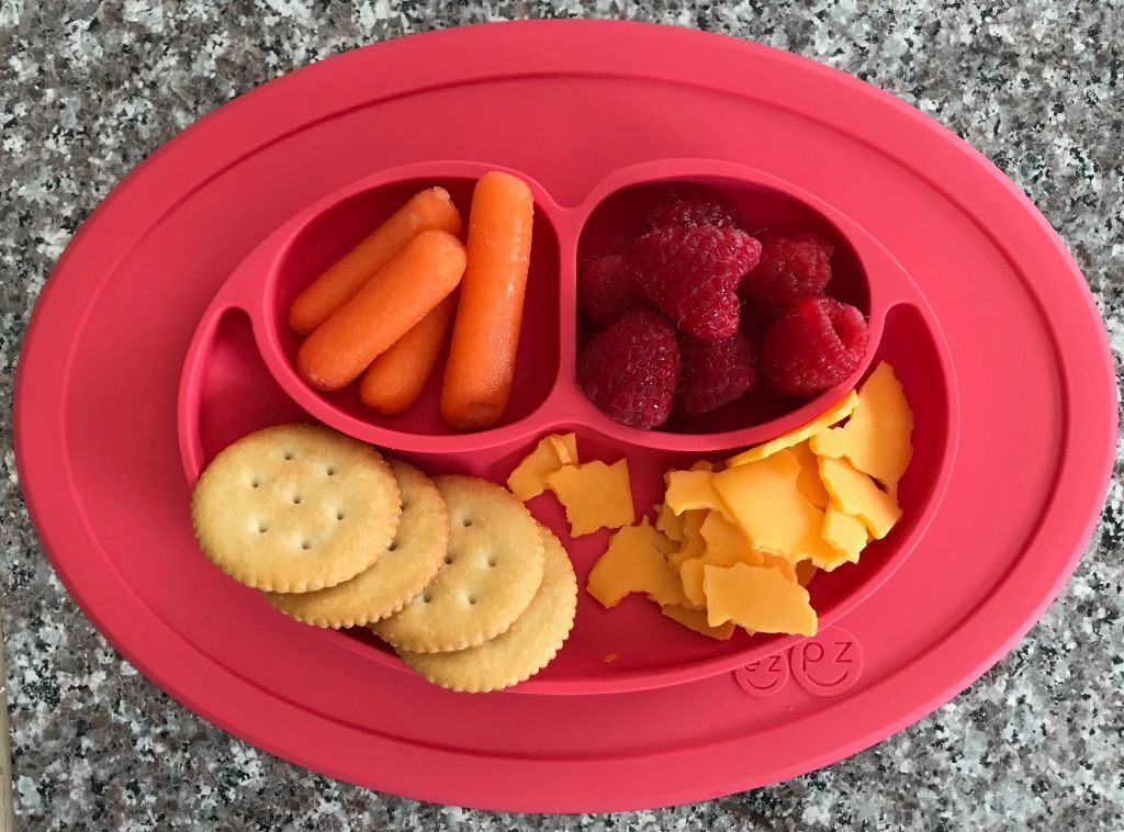 Cheese, Crackers, Raspberries, Baby Carrots, Kid Lunch Ideas