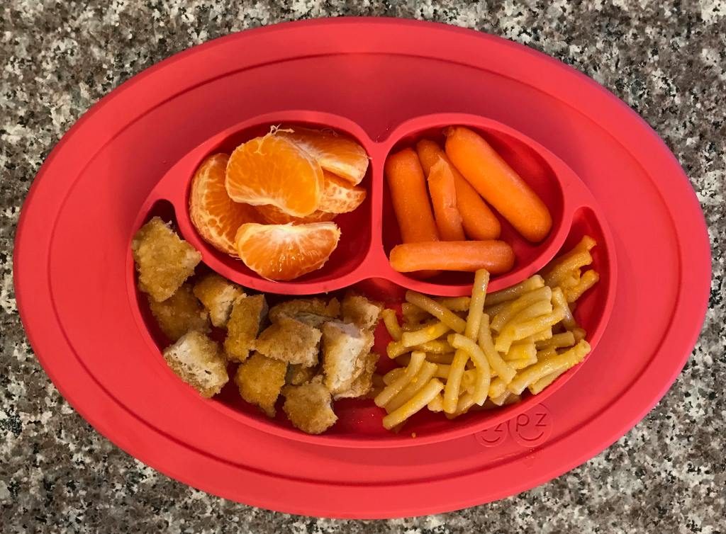 Chicken Nuggets, Macaroni and Cheese, Carrots, Clementines for Picky Eaters