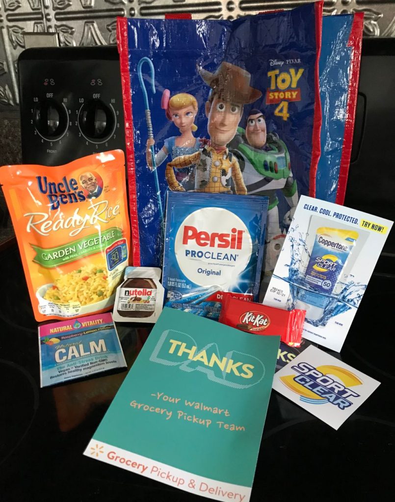 Walmart Grocery Summer Sample Bag Toy Story 4, Persil, Uncle Ben's, Nutella