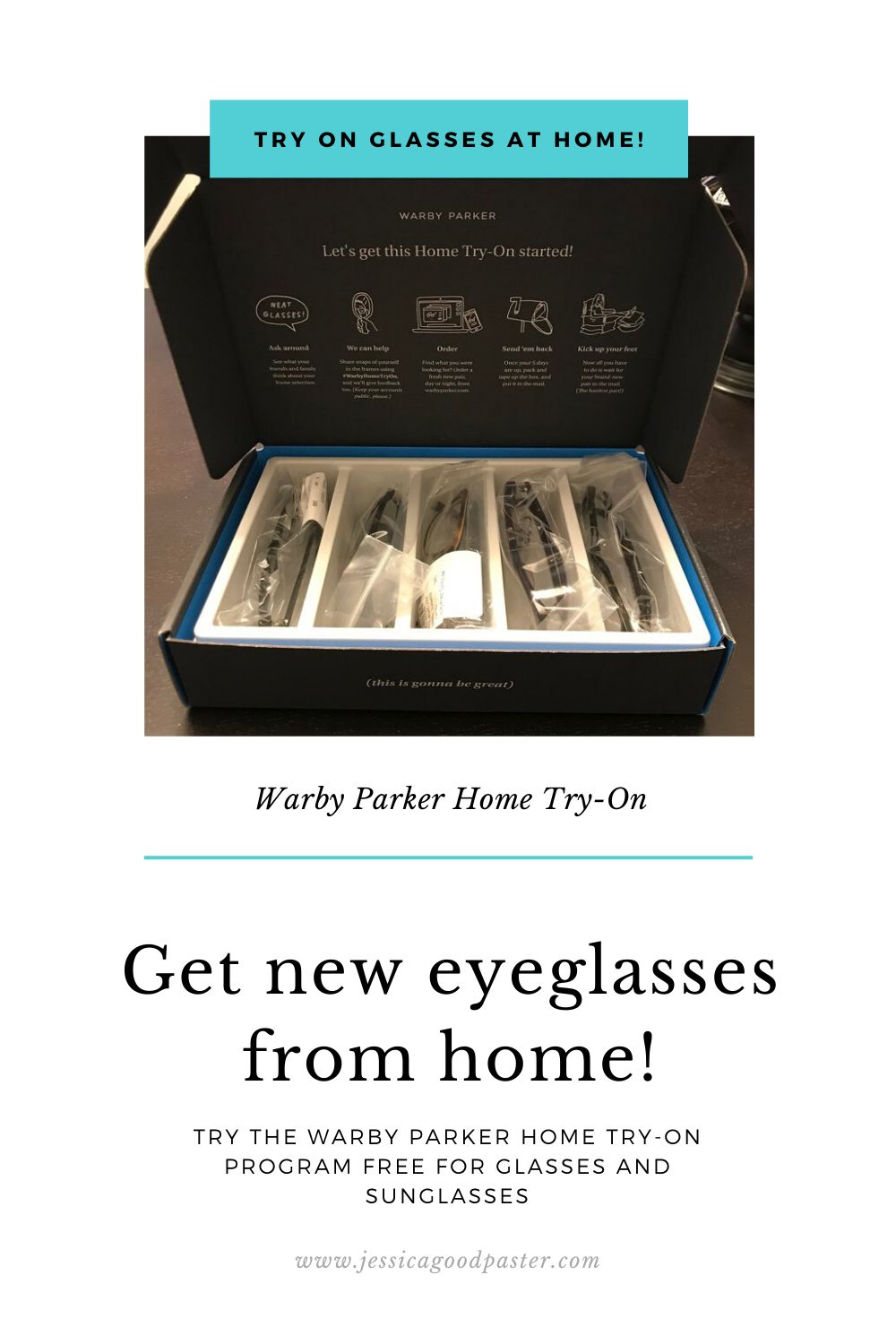 Shop for Prescription Glasses from Home -  A Warby Parker Review | It is possible to find affordable eyeglasses for women, men, and children online. Read this for my experience with the trendy eyewear company. #glasses #glassesframes #warbyparker #glasseschain #eyeglasses #stayathome #savemoney