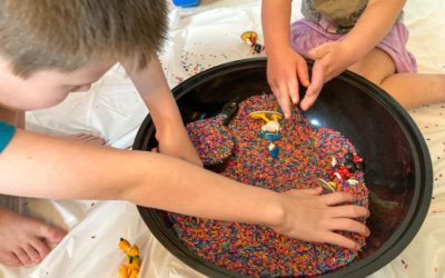 How to Dye Rice with Food Coloring for the Best Sensory Bins