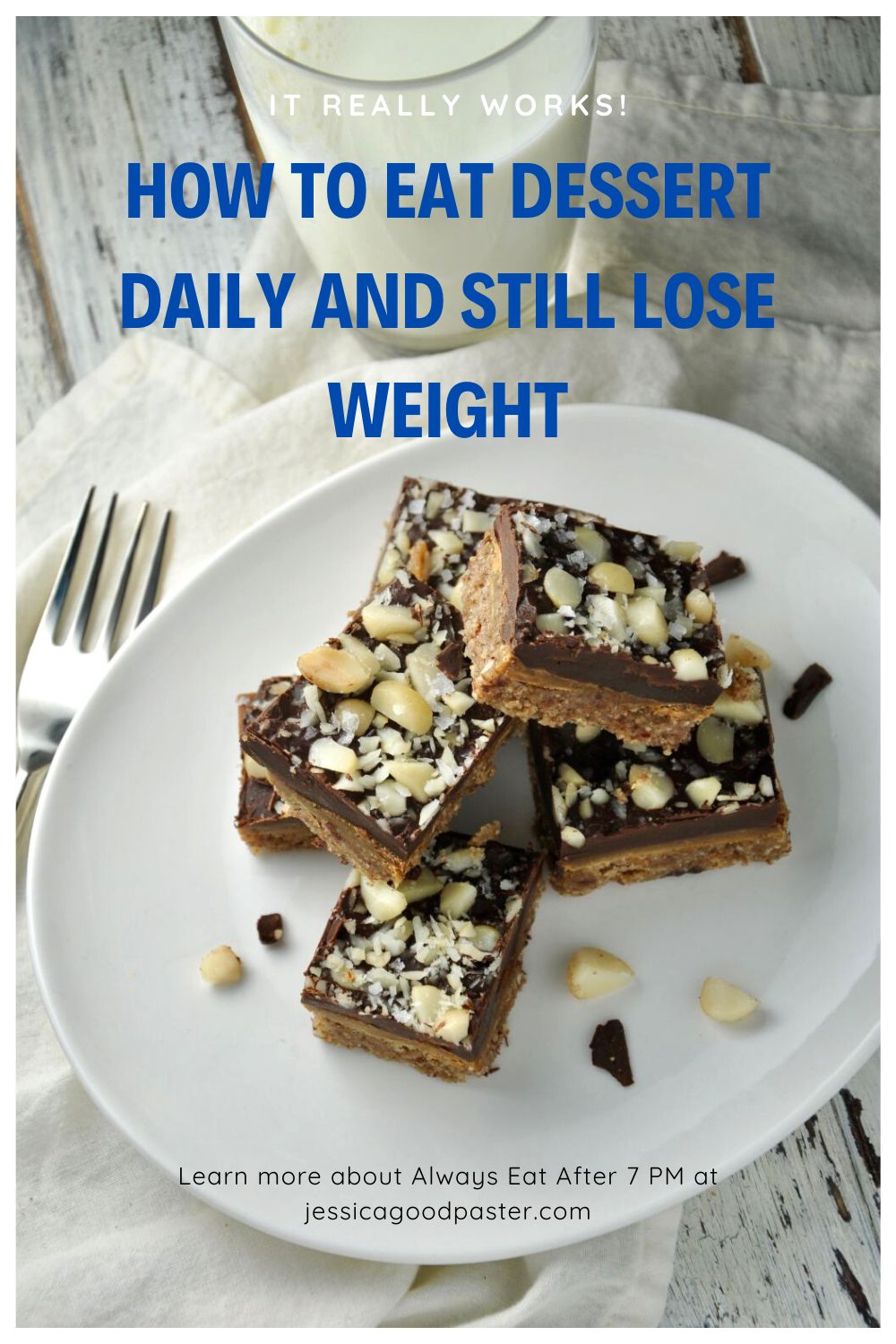 How to Eat Dessert Daily and Still Lose Weight | The new program Always Eat After 7 PM by Joel Marion lets you break traditional dieting rules by eating huge dinners, having daily dessert, and late-night snacks. Learn why this sustainable diet works for me. #AlwaysEatAfter7PM #diet #loseweight #healthy