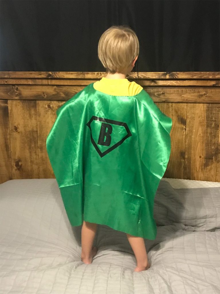 Superhero cape adoption fundraiser