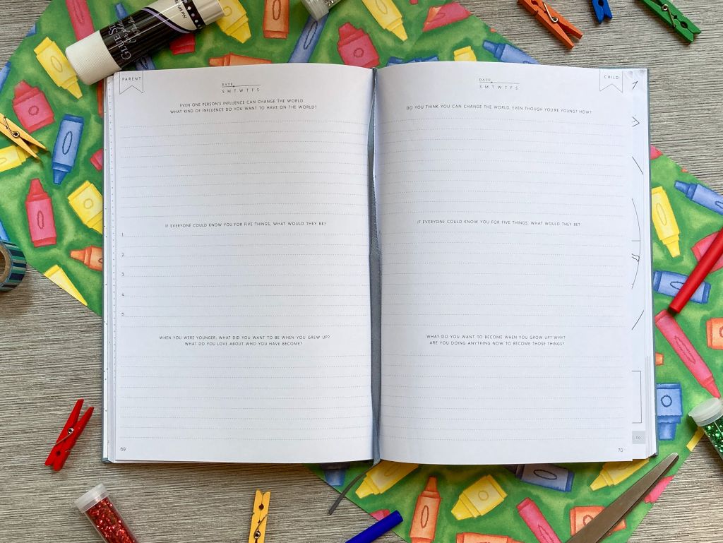 Parent-Child 2-Person Guided Connection Journals from Promptly Journals