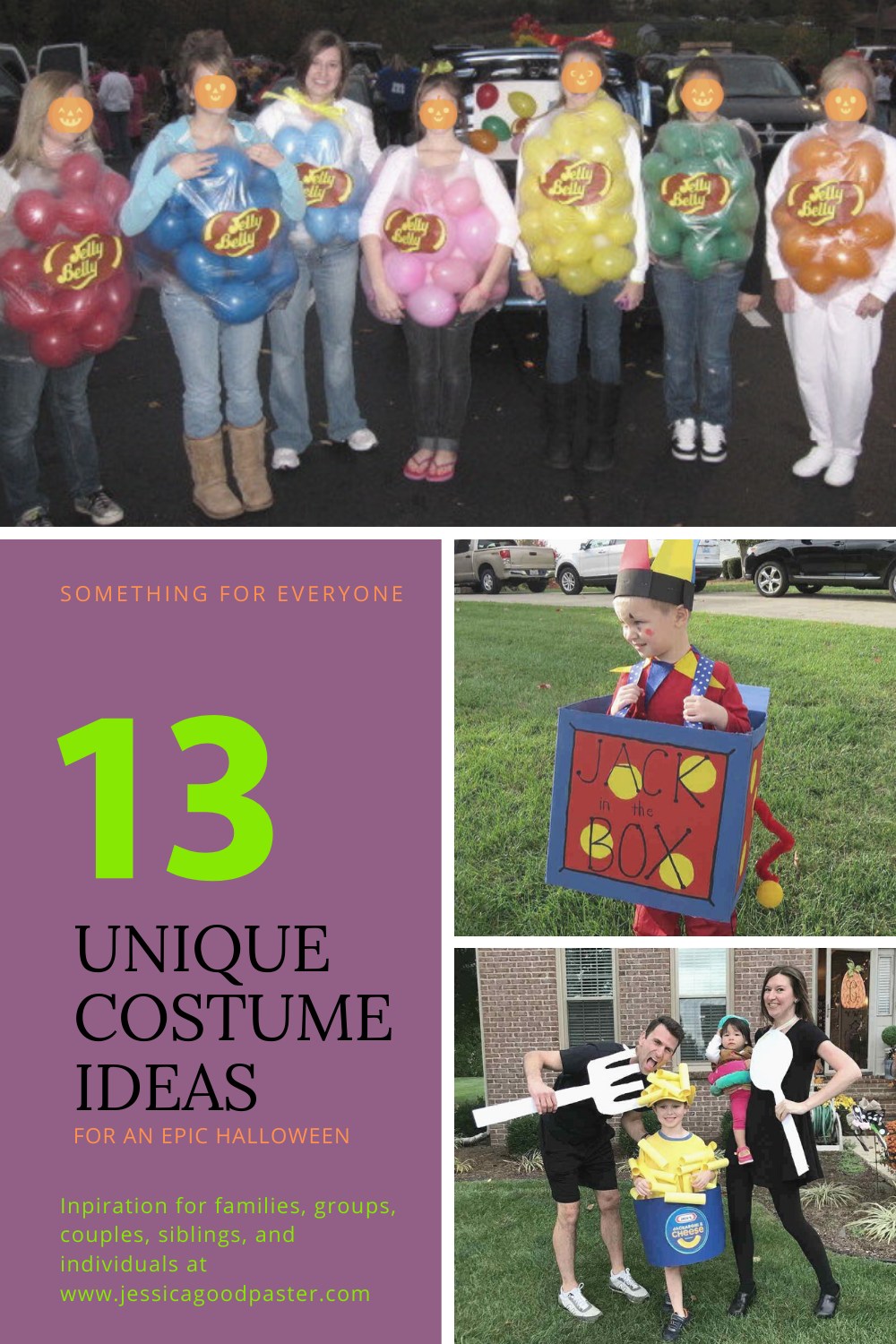 13 Unique Halloween Costume Ideas for You, Your Family, or Group! Find the perfect costume for individuals, couples, families, groups, and kids. Includes some of the best DIY costume ideas as well. #halloween #costumes #halloweencostumes #couplecostumes #groupcostume #diycostumes #familycostume #trunkortreat