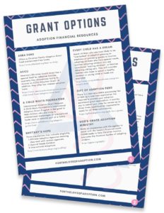 List of Adoption Grants
