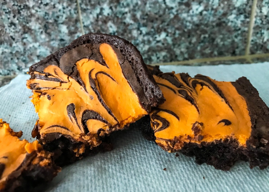 Fun and Easy Halloween Dessert Idea - Cream Cheese Brownies