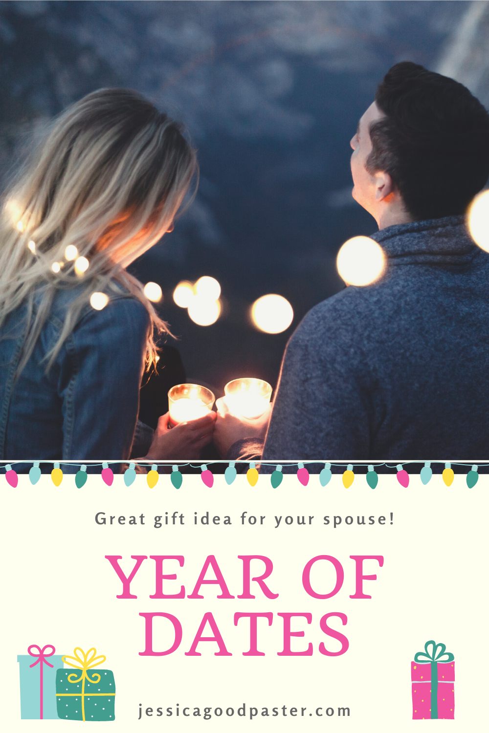 Make A Year of Dates the Best Gift Ever | Time together is the best way to celebrate your husband, wife, boyfriend, or girlfriend! A year of preplanned dates is the gift that keeps on giving. Includes 12 fun date night ideas for any budget. #datenight #dateideas #valentinesday #giftideas #yearofdates #anniversary