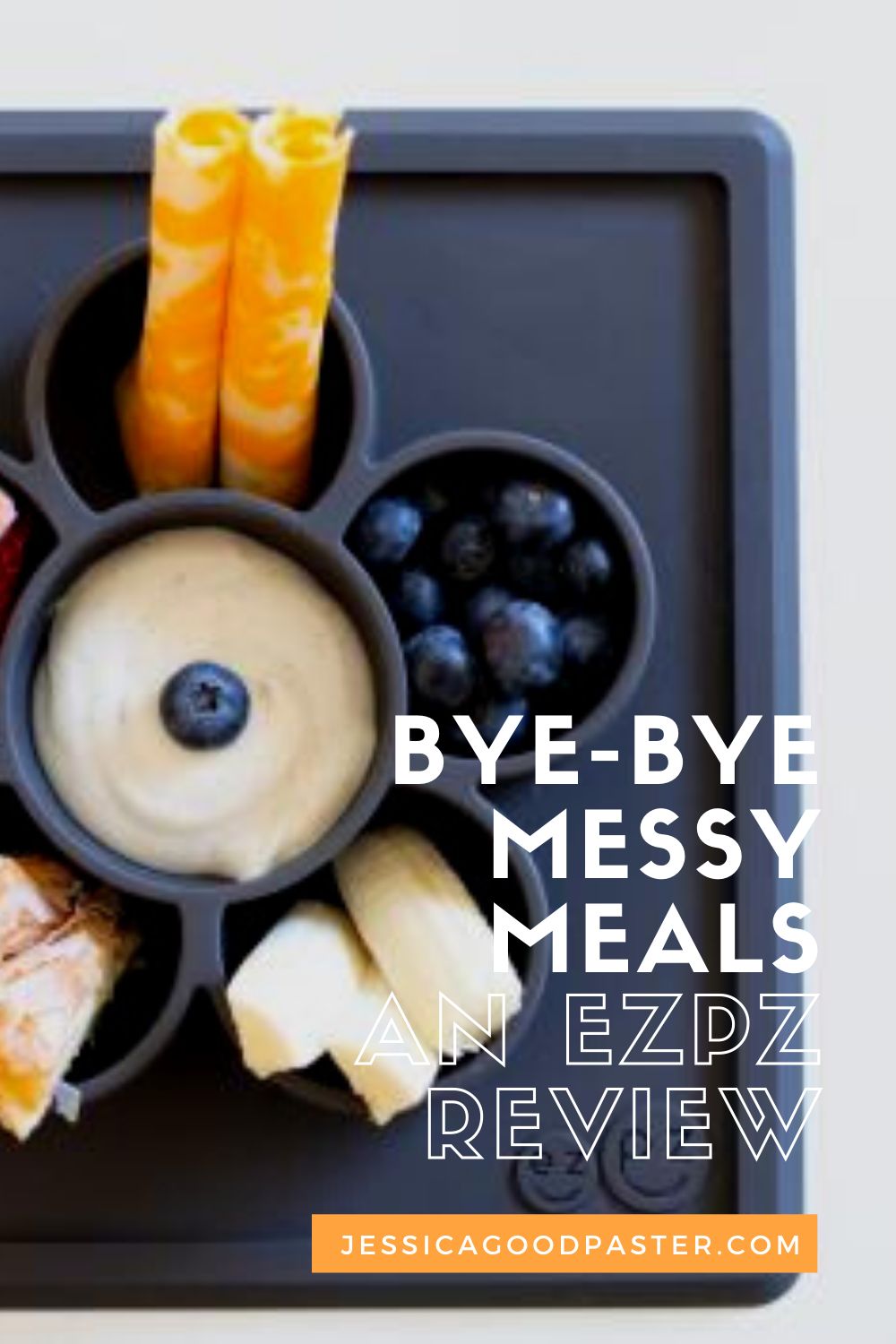 Bye-Bye Messy Meals! An ezpz Review | As a mom and long-time user of ezpz mats and bowls, I review this baby registry must-have for parents of infants, toddlers, and preschoolers. Make mealtime less messy and easier with suctioned silicone plates, bowls, cups, and utensils designed for feeding independence. Makes a great baby shower gift! #ezpz #selffeeding #babygifts #review #baby #feeding #toddlers